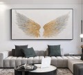 Gold Angel Wing oro de Palette Knife decoración de pared